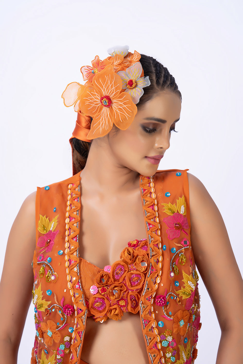Orange pant set
