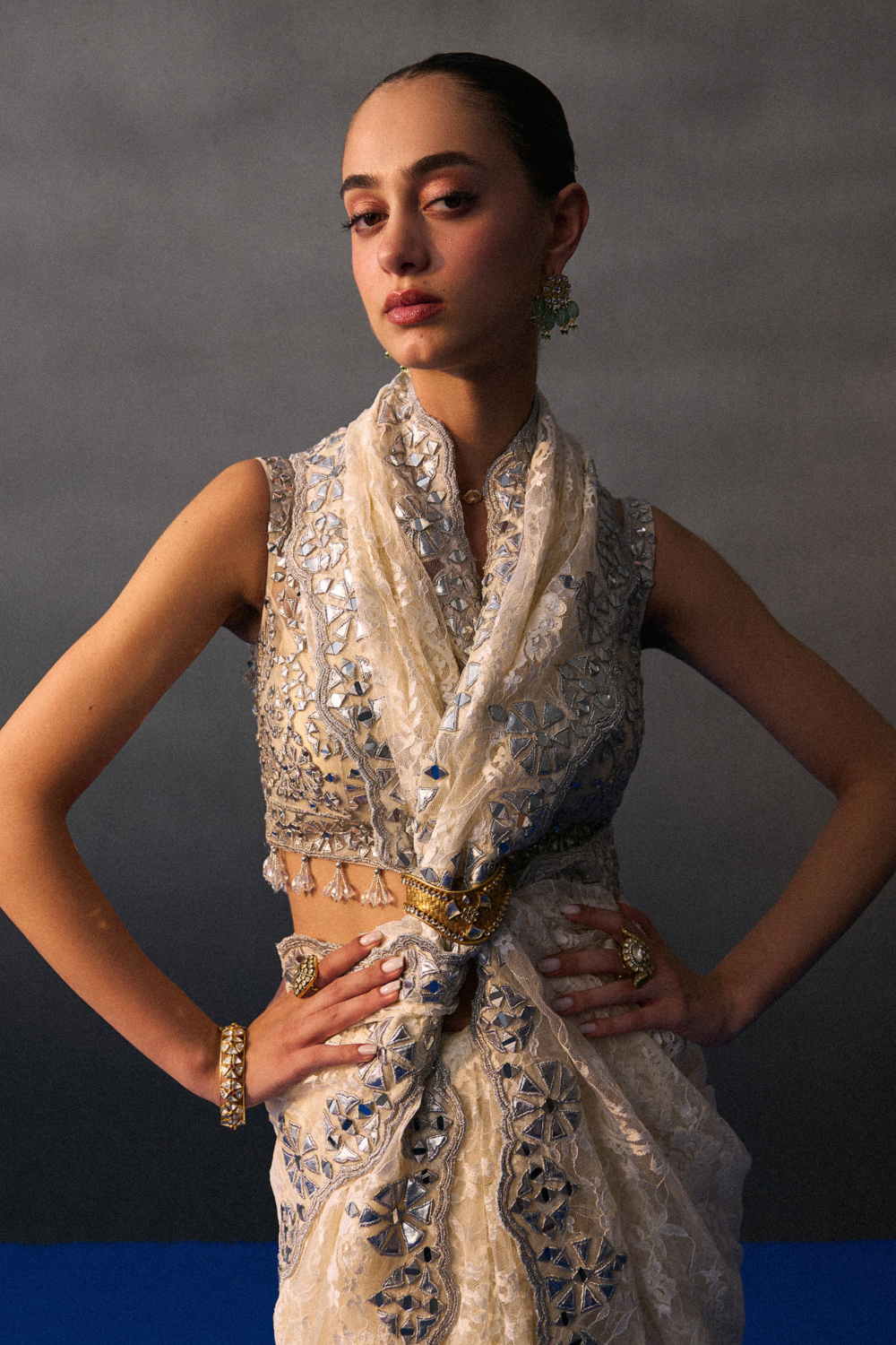 Ivory Sangeet Saree