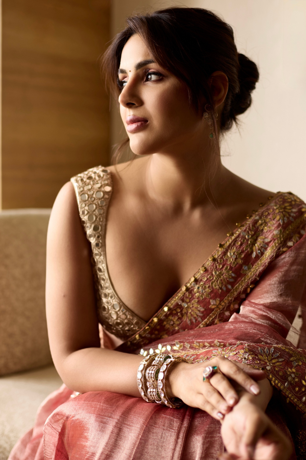 Samyukta in Mayur Shilp Saree
