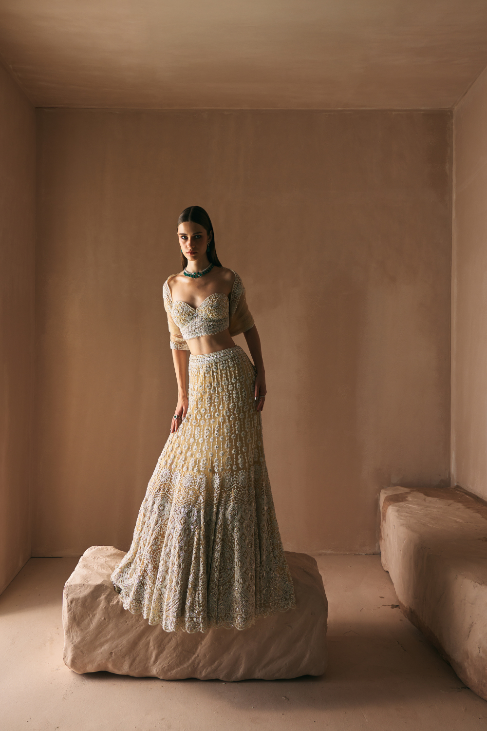 Ivory Celestial Lehenga set