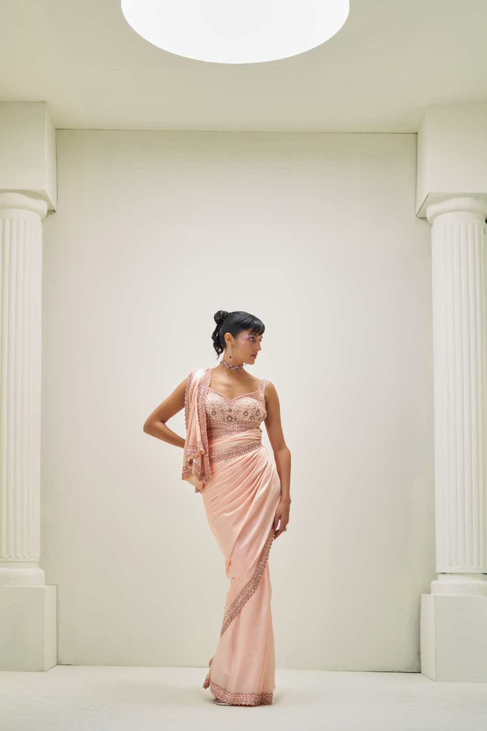 Blush Mirage Saree Set