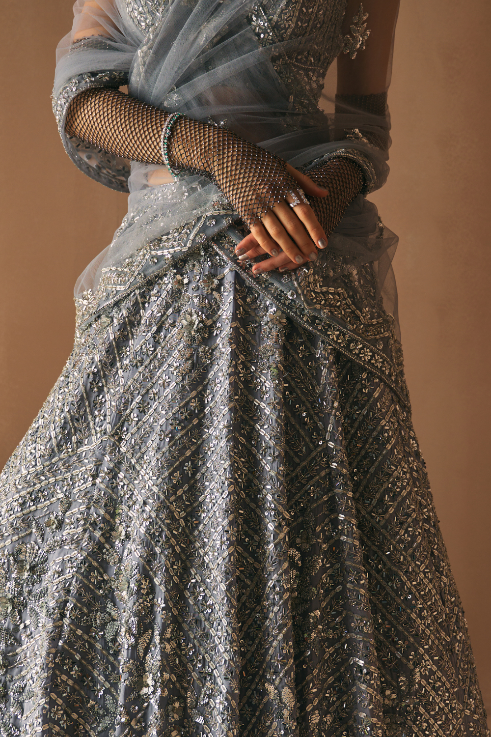 Twilight Smoke Lehenga Set