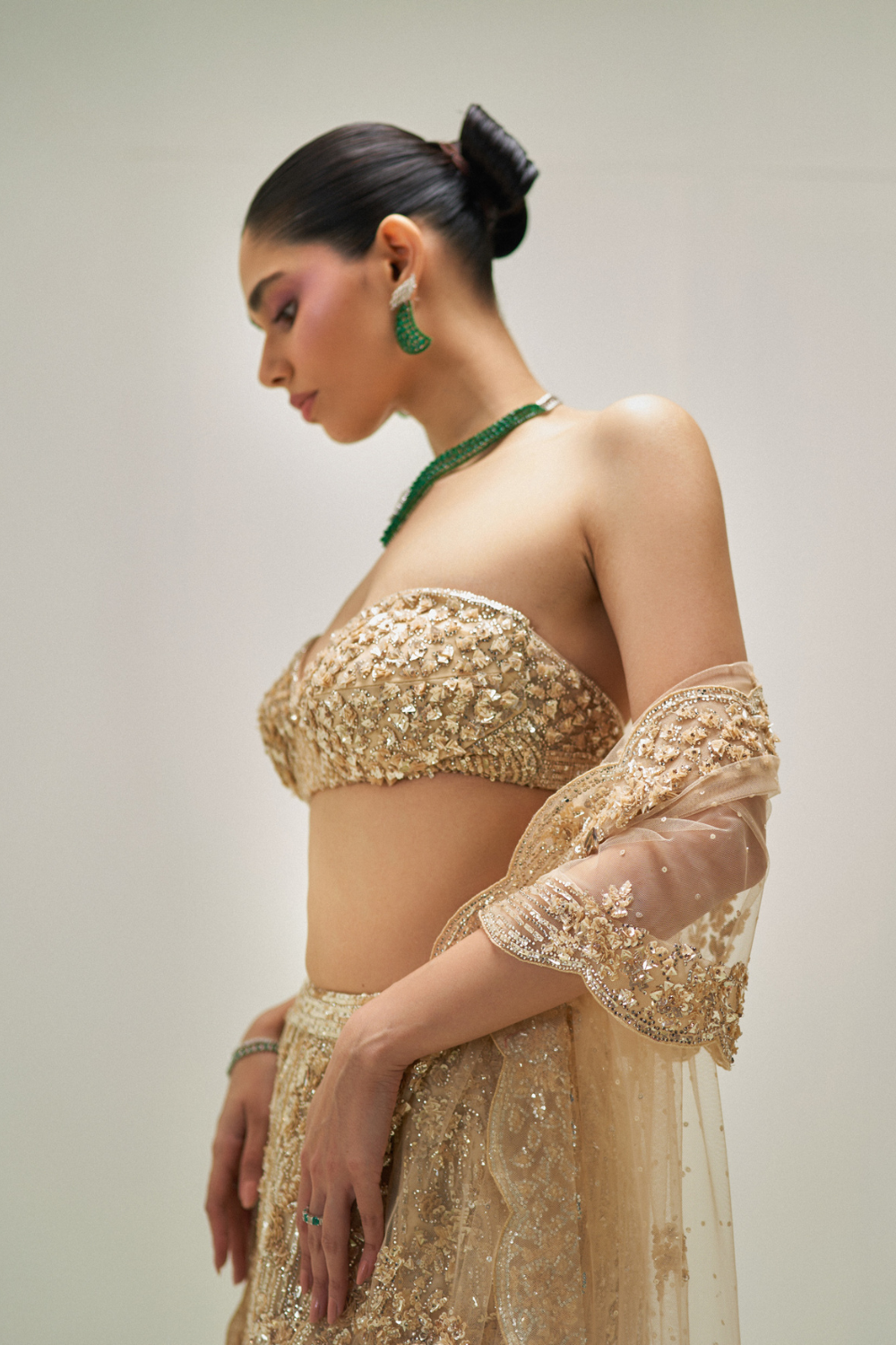 Golden Hour Bloom Lehenga Set