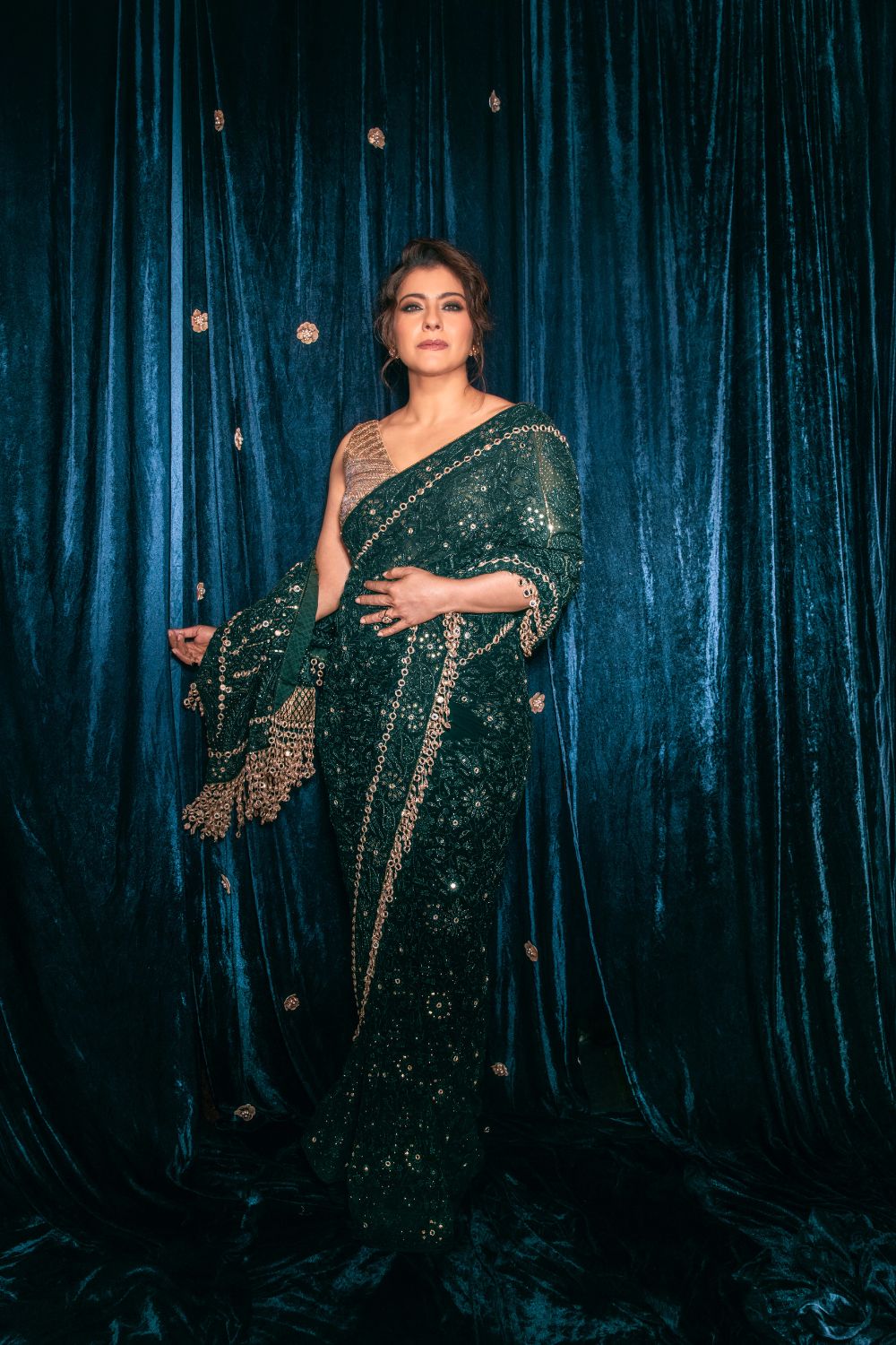 Kajol in Vanamala Saree Set
