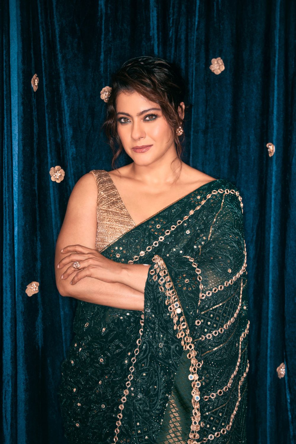 Kajol in Vanamala Saree Set