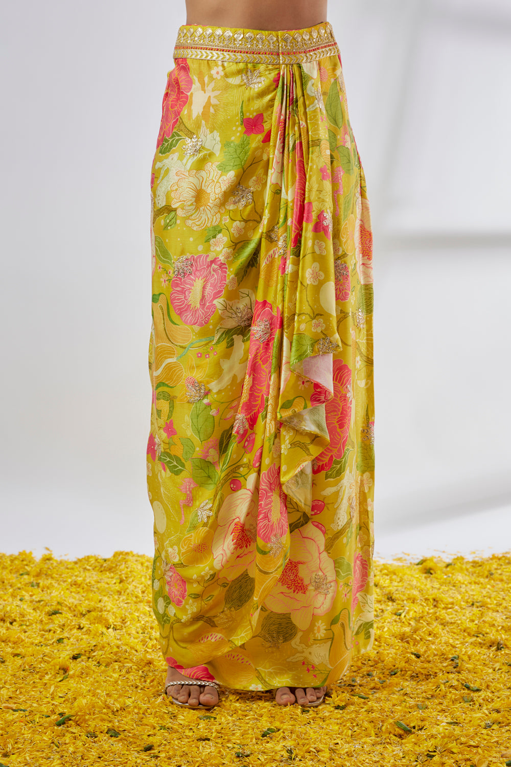Saisha Drape Skirt Set