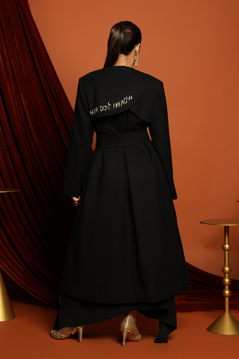 Clara - Black Woolen jacket