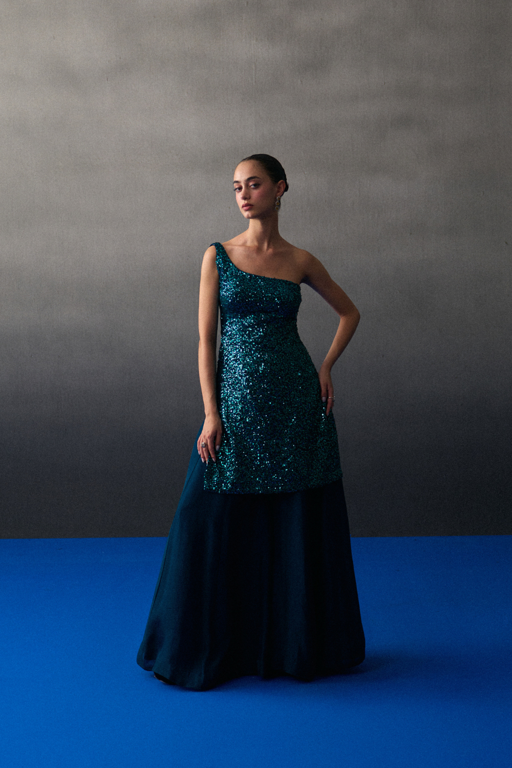 Peacock Blue Sharara Set