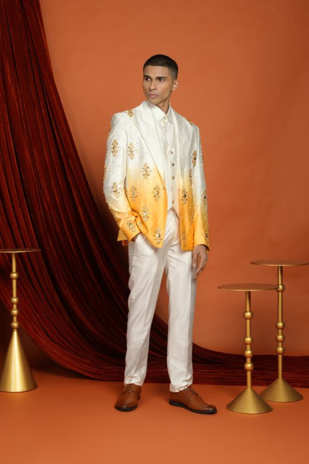 KAI - yellow ombré blazer set