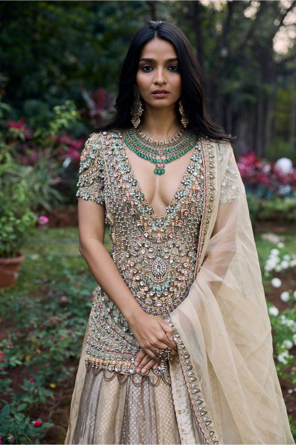 Noor-e-Zar Jadau Lehenga Set