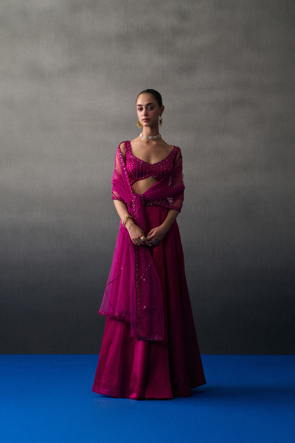 Rani Satin Festive Lehenga Set