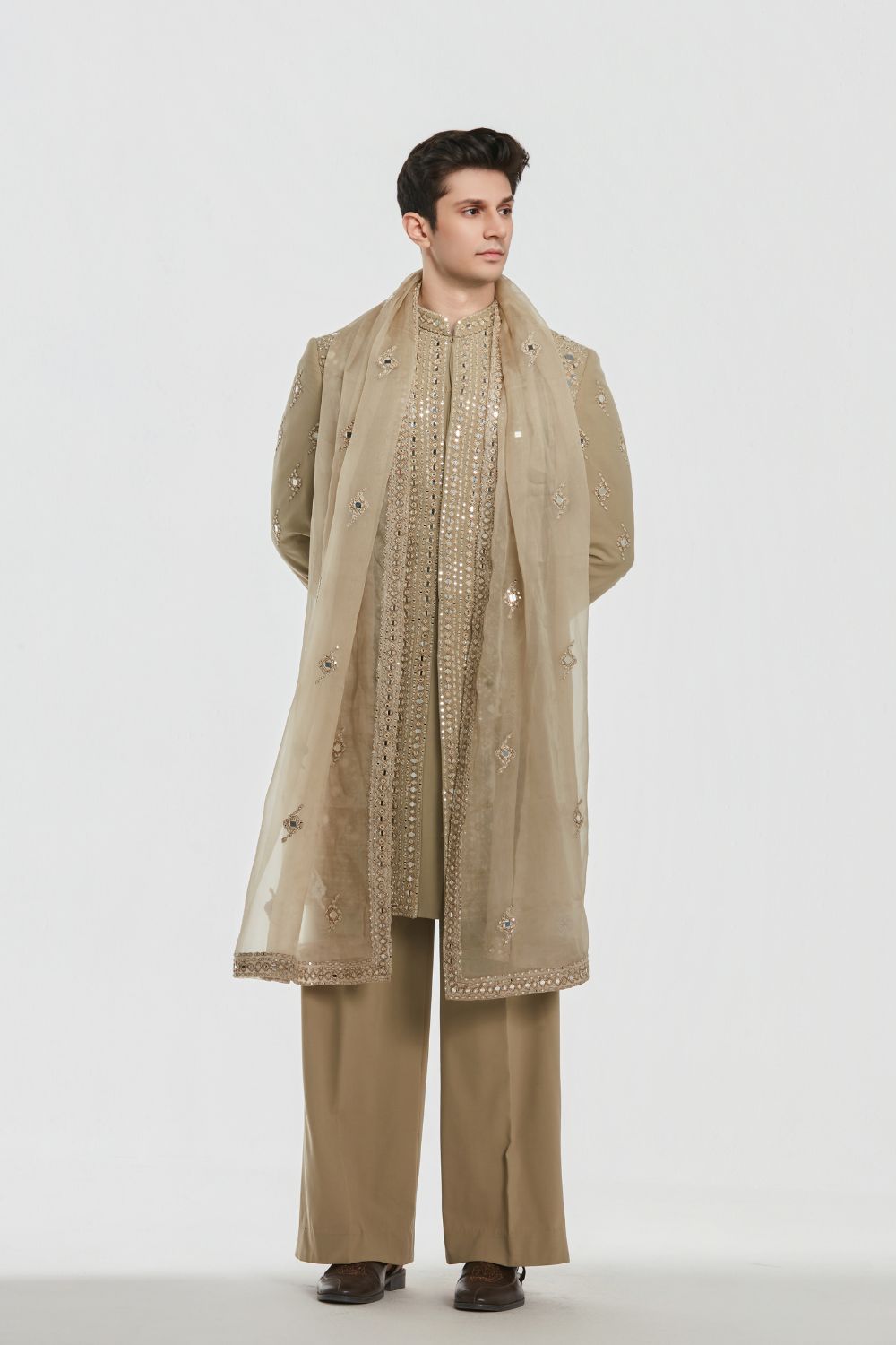 Shrine Mirage Sherwani Set