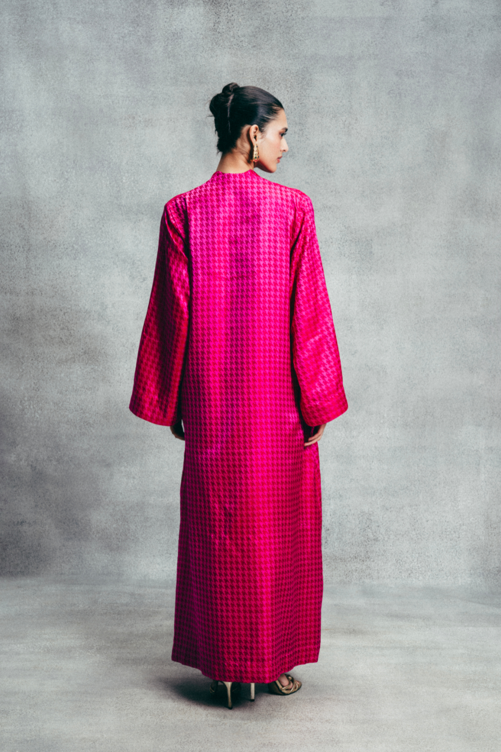 Handwoven Fuchsia Pink Gerum Kaftan
