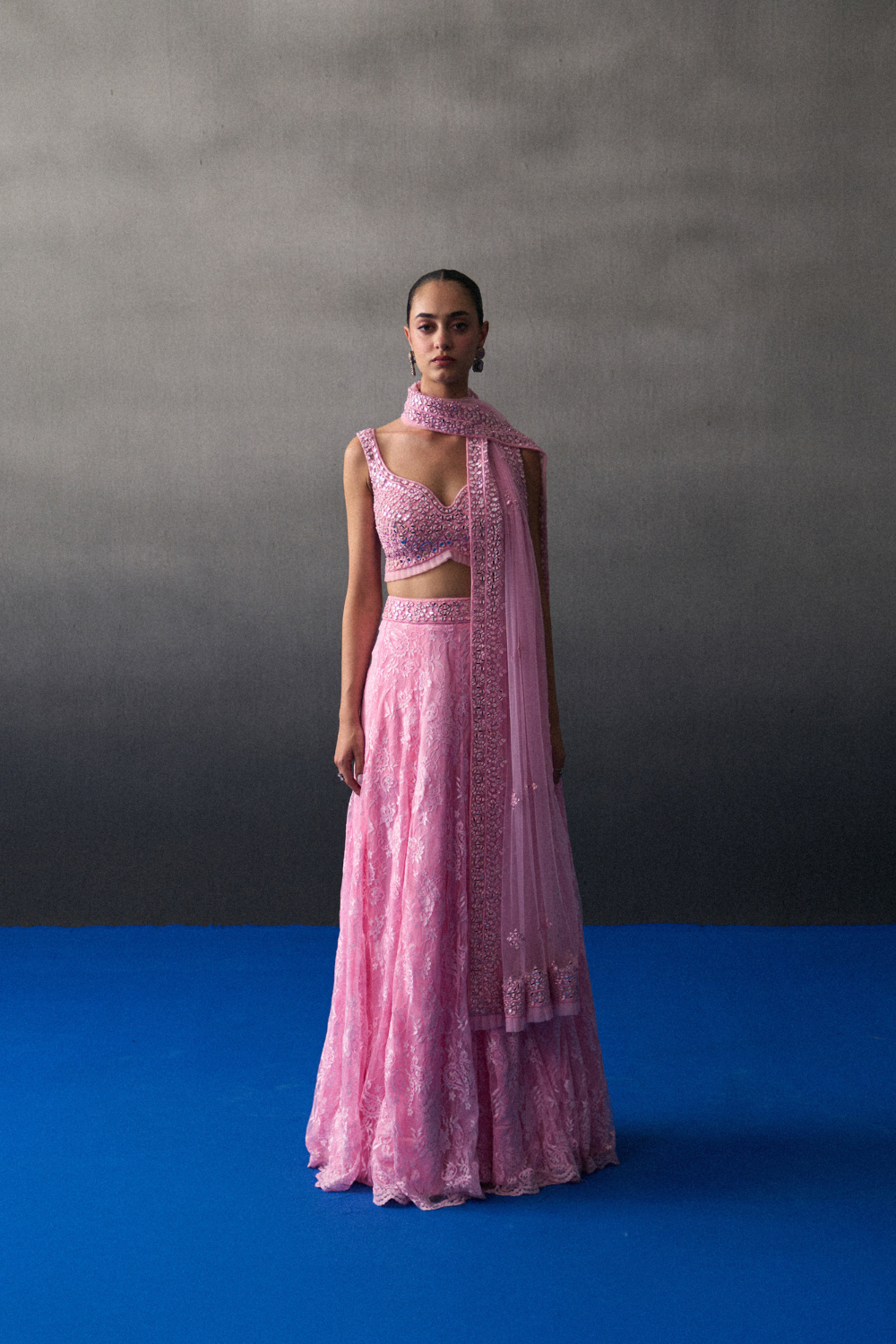 Pink Chentilly Lehenga Set