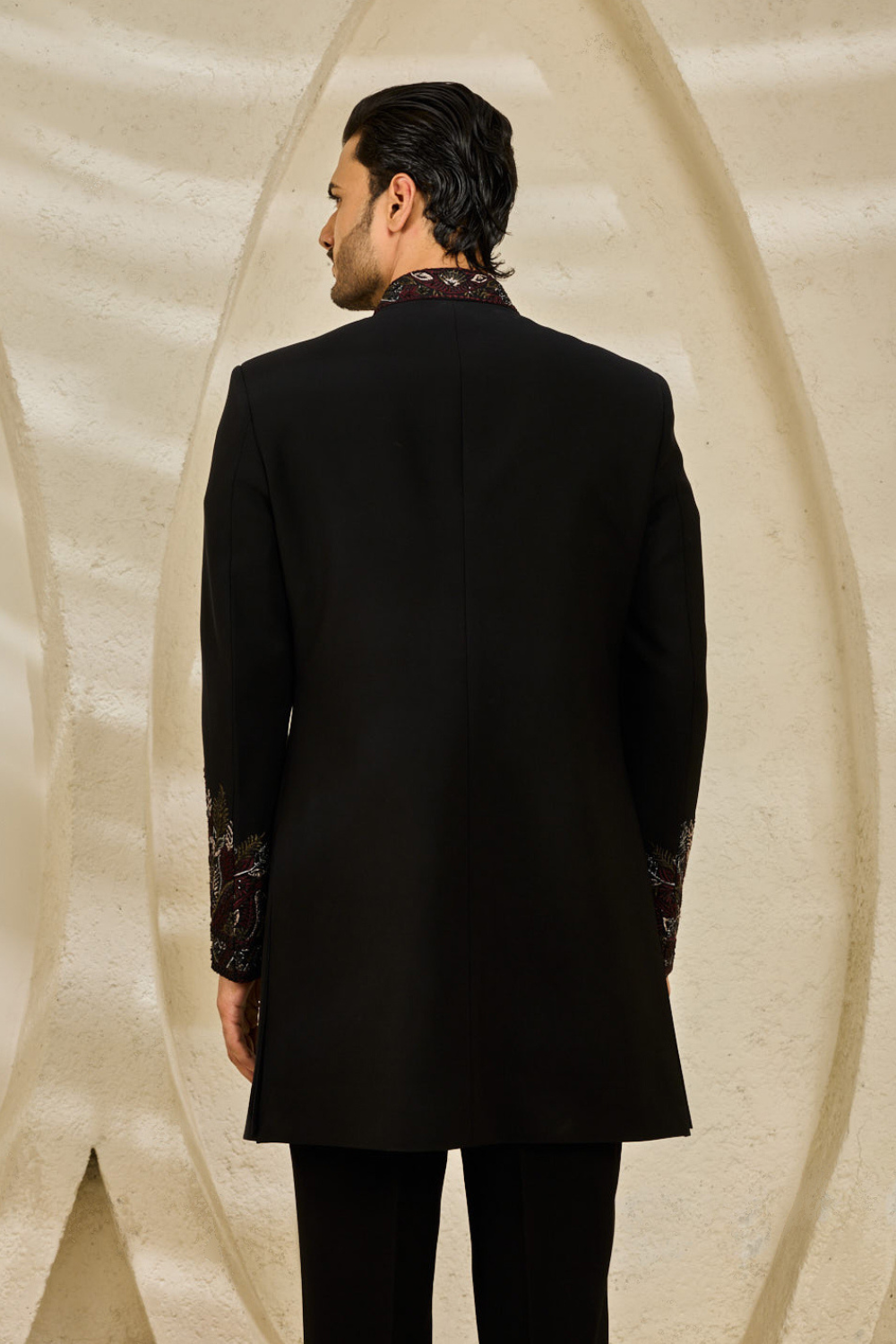 Black Veil Indowestern Set