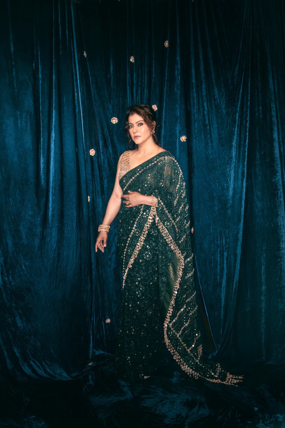 Kajol in Vanamala Saree Set