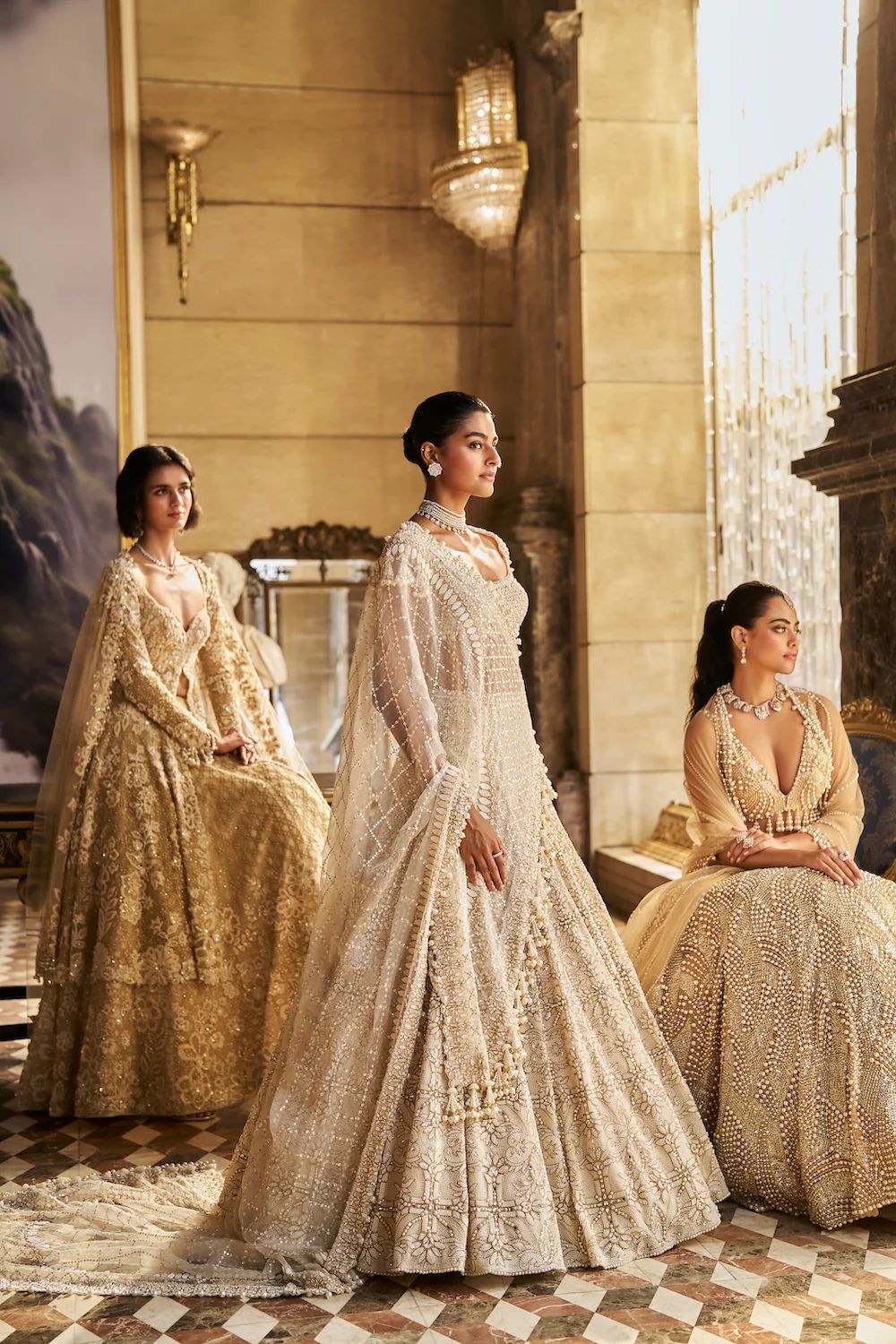 Nude Pearl Lehenga Set