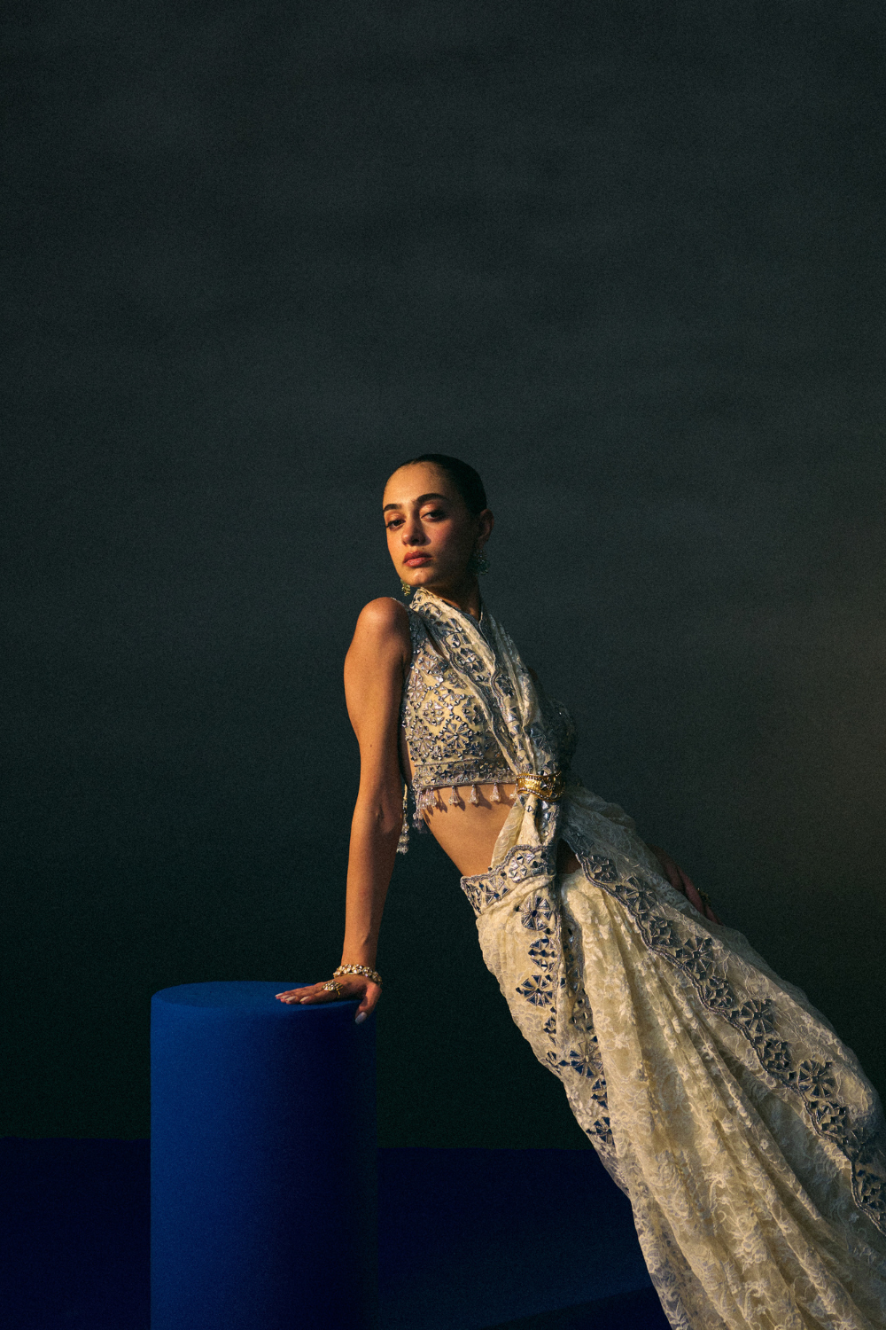 Ivory Sangeet Saree