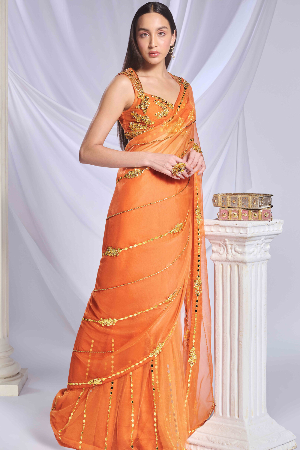 Sundown Soiree saree set
