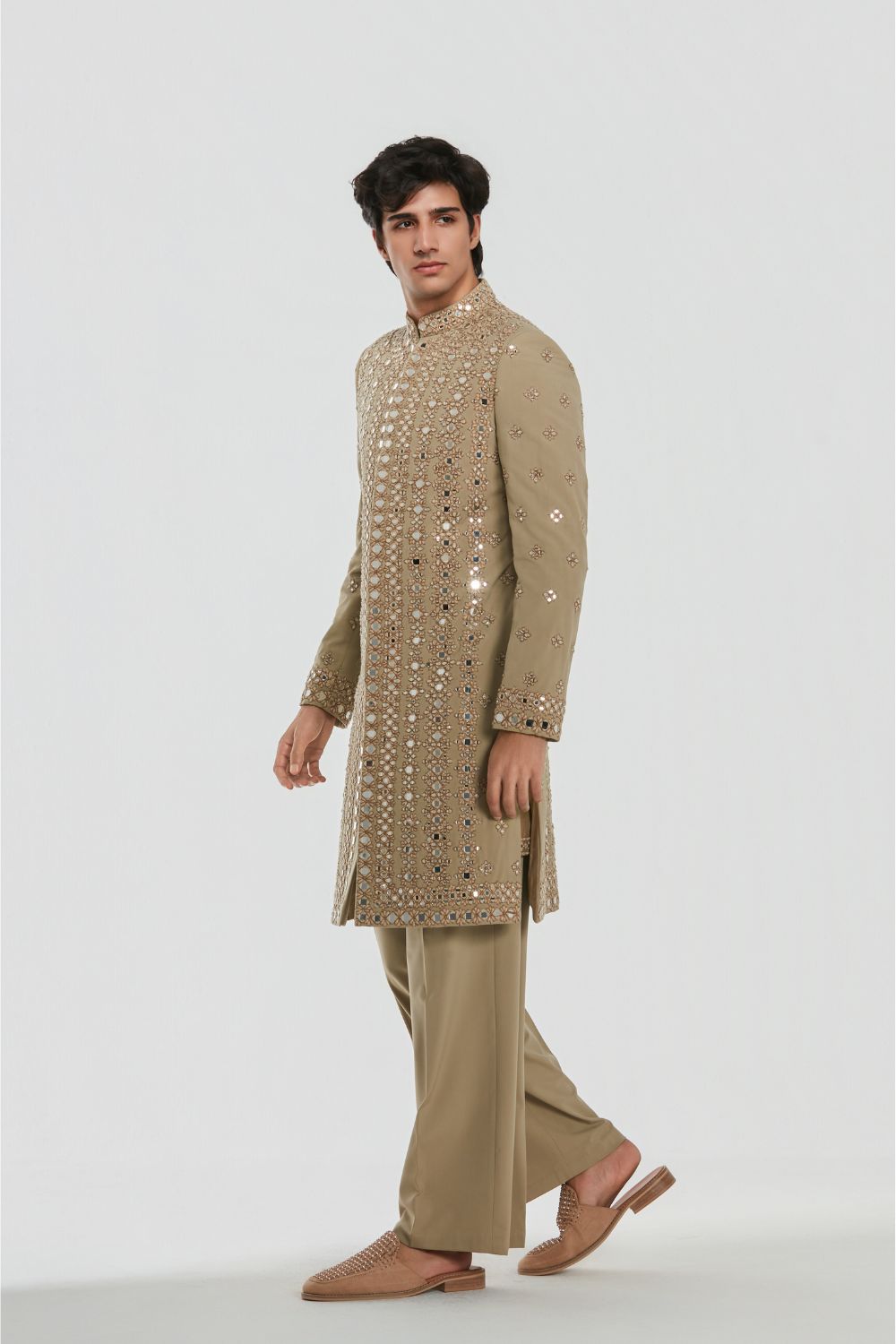 Shrine Dune Sherwani Set