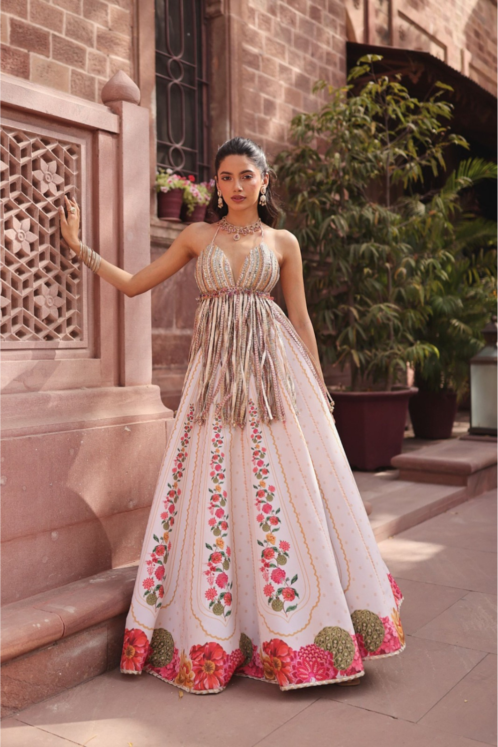 Ebony Bahaar Lehenga