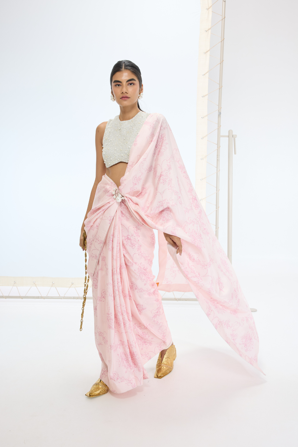 The Ruby Saree in Pink