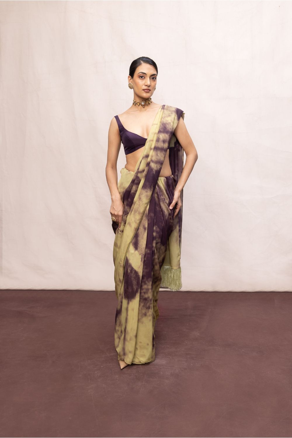 Multicolour Chiffon Digital Print Saree