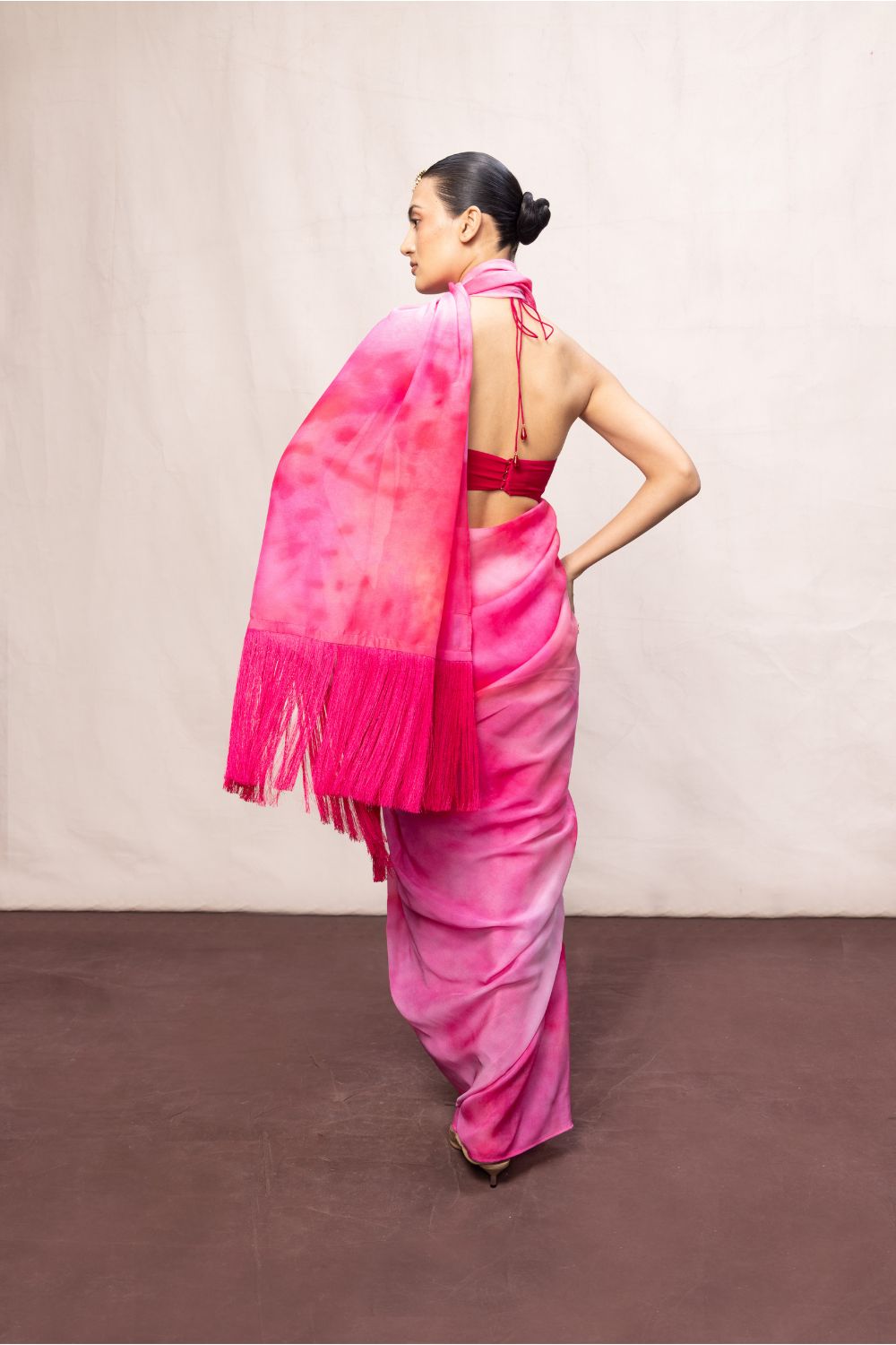 Multicolour Chiffon Digital Print Saree