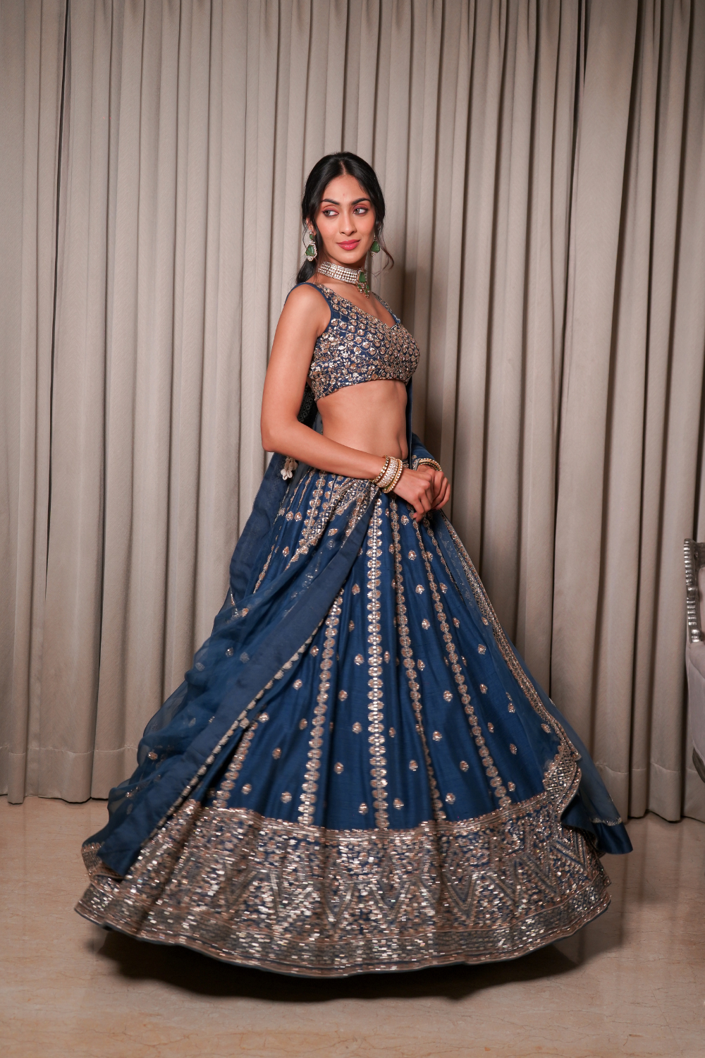 Blue Lehenga Set