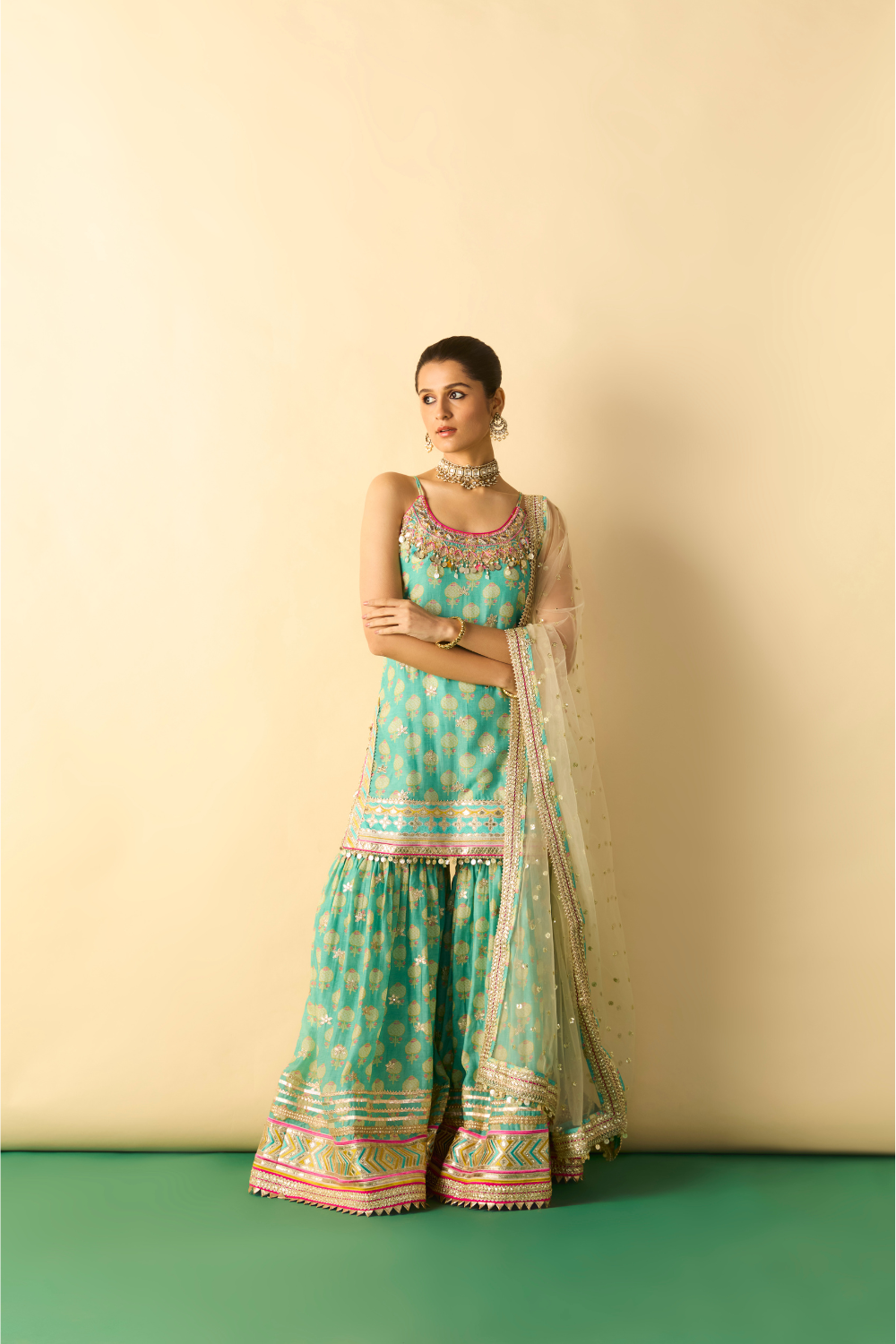 Ravina Strappy Sharara Set