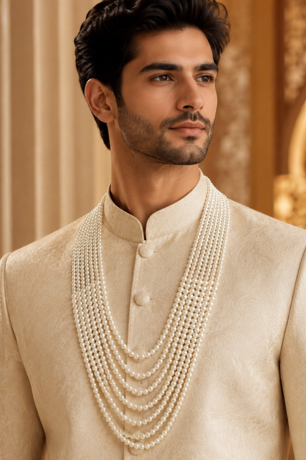 Multi-Layered Pearl Groom Mala