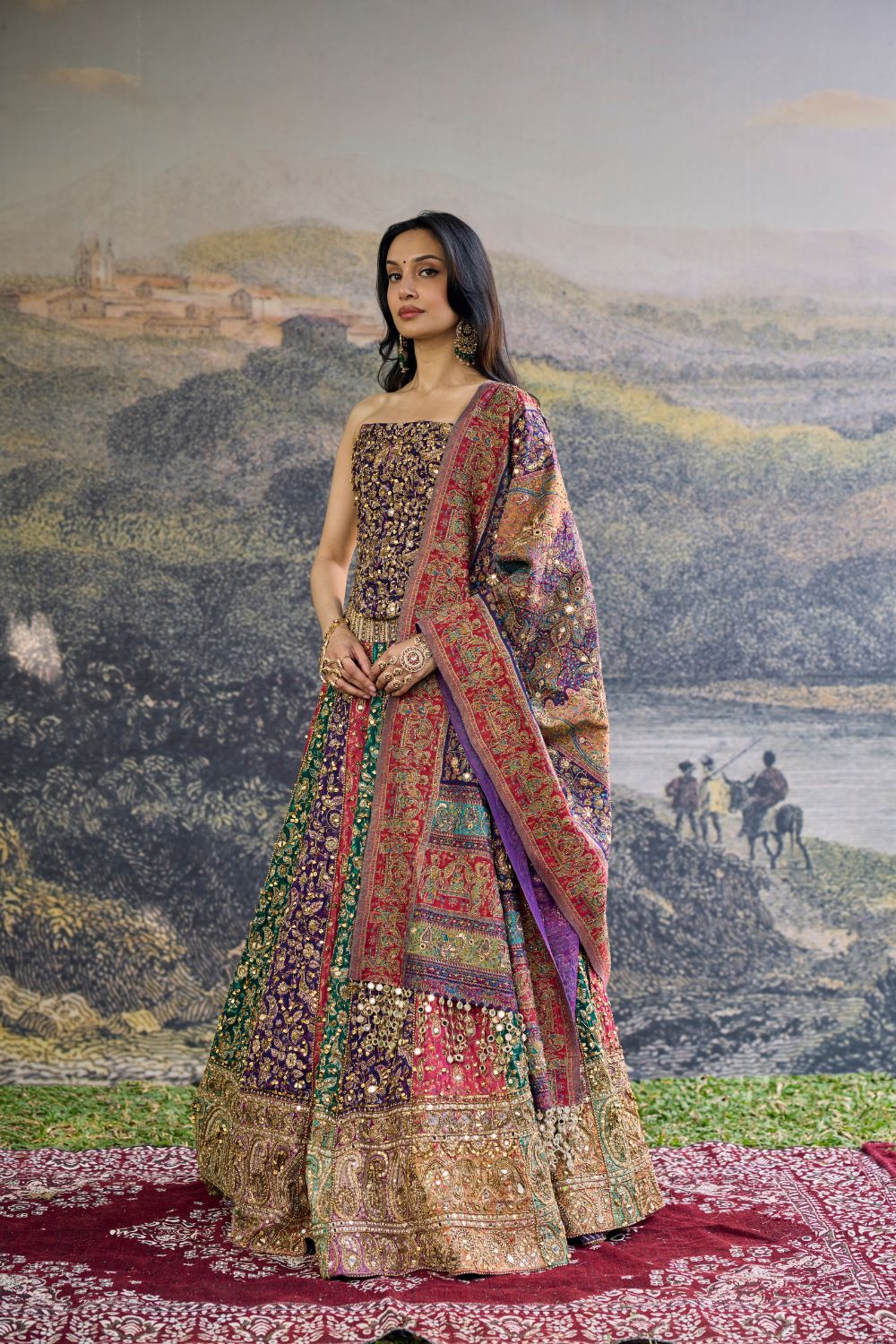 Rang Mahal Jamewar Lehenga Set
