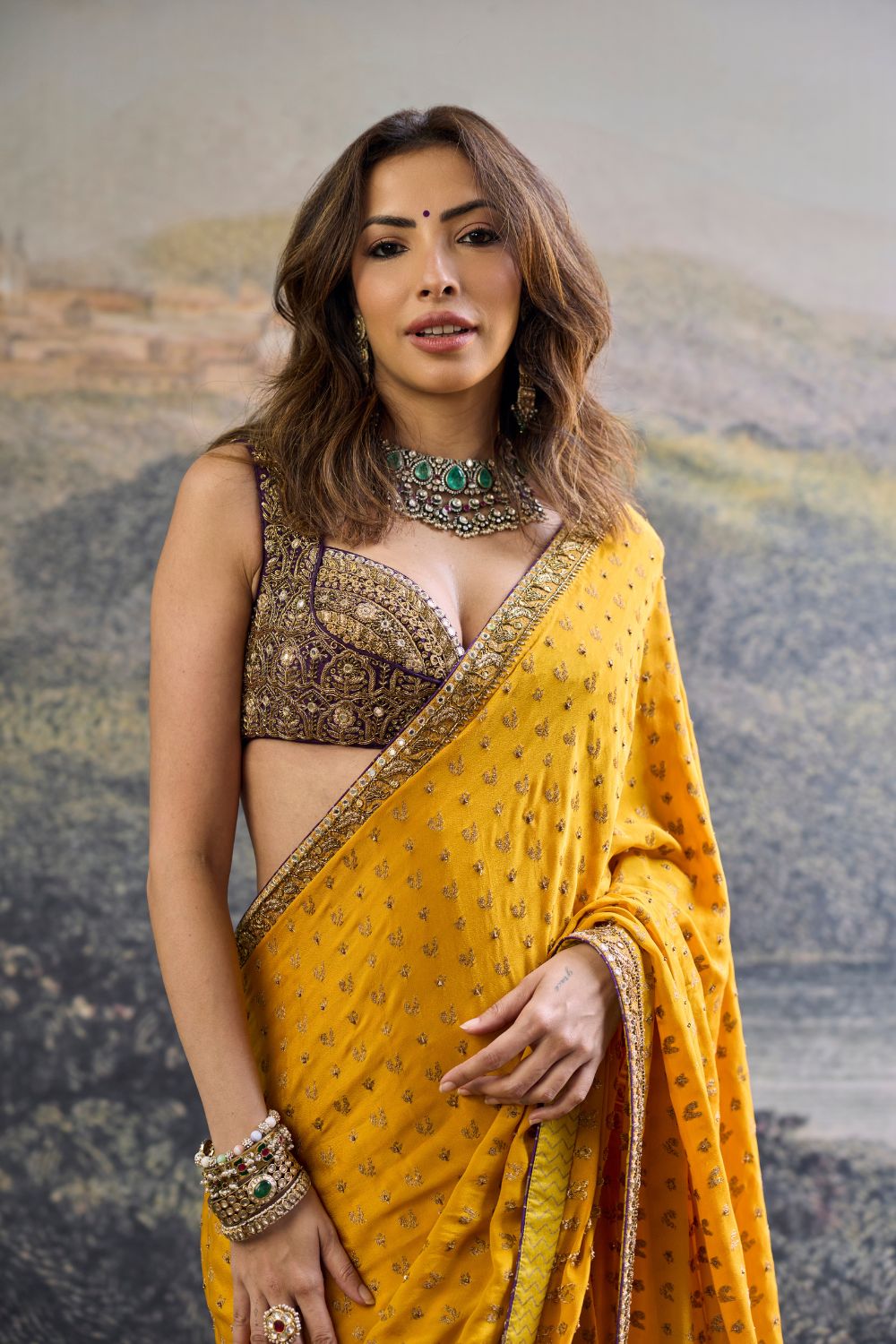 Pehr Crepe Saree Set