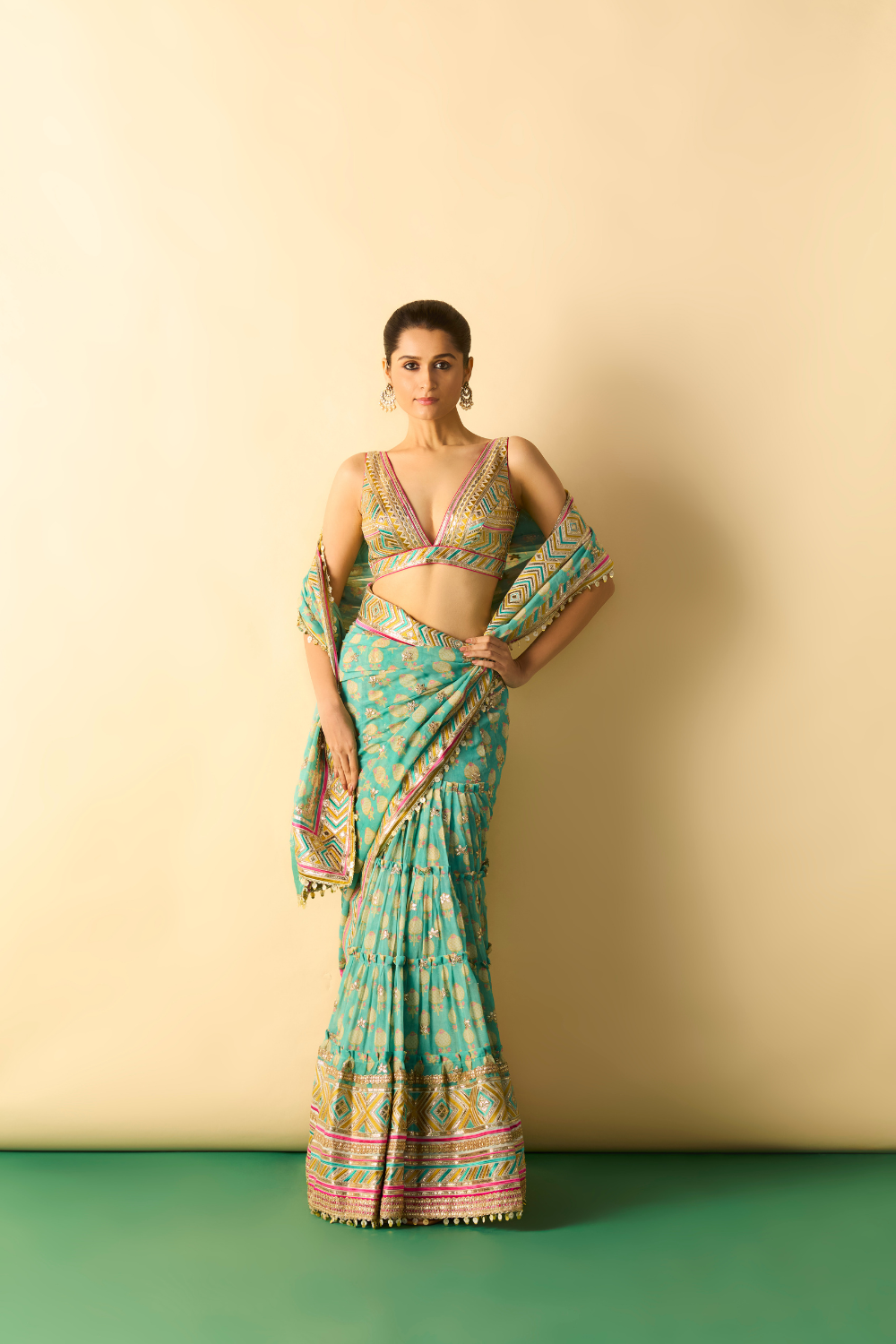 Jasleen Saree Set