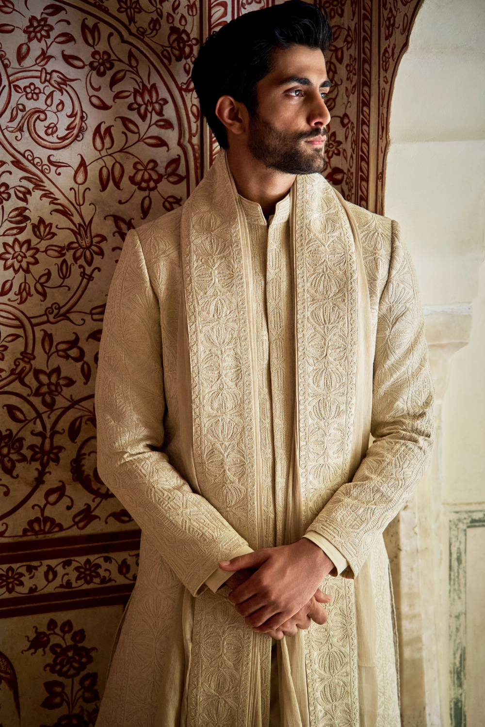 Champagne Gold Sherwani Set