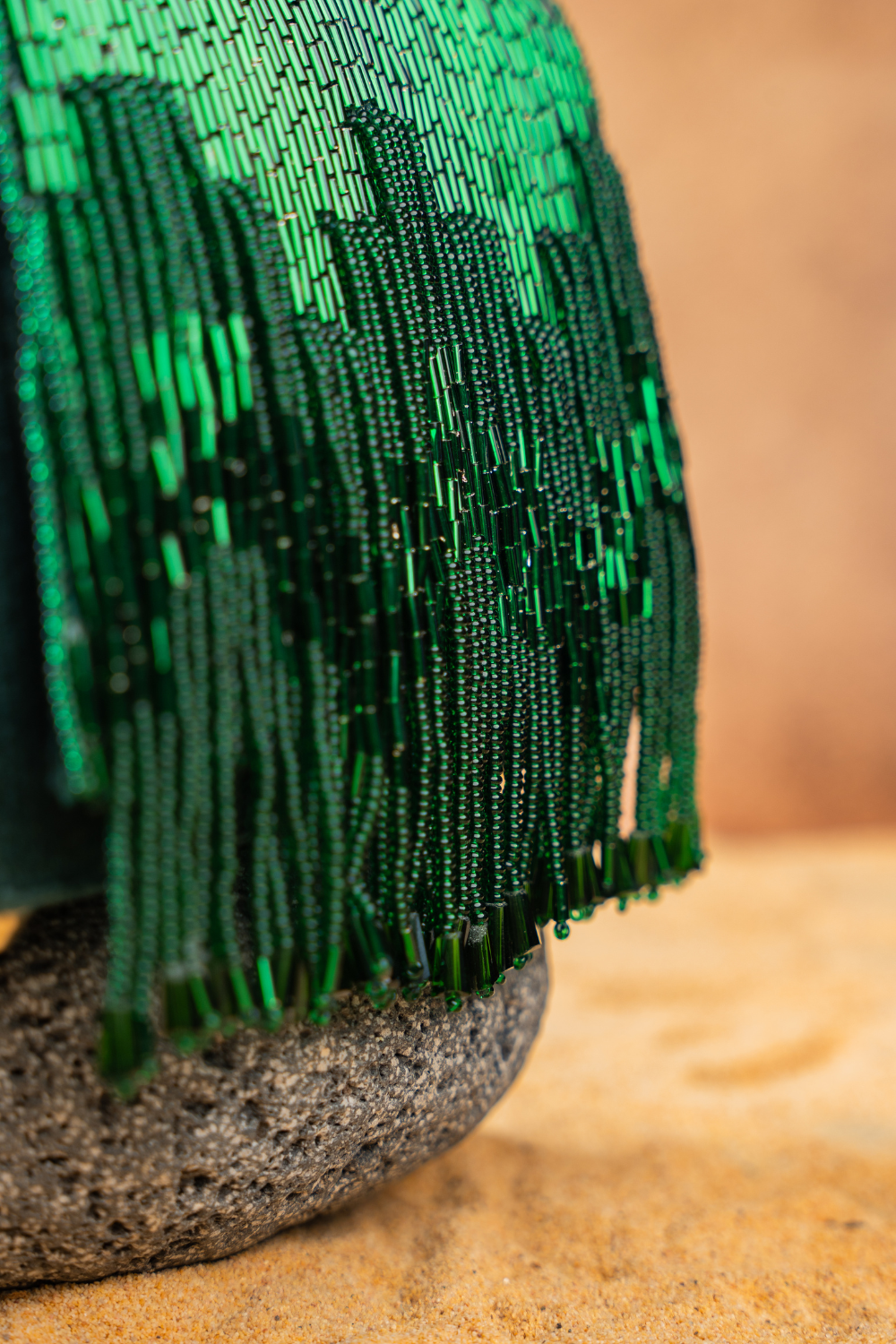 Salli En vie Mini Kasse Tassel Green