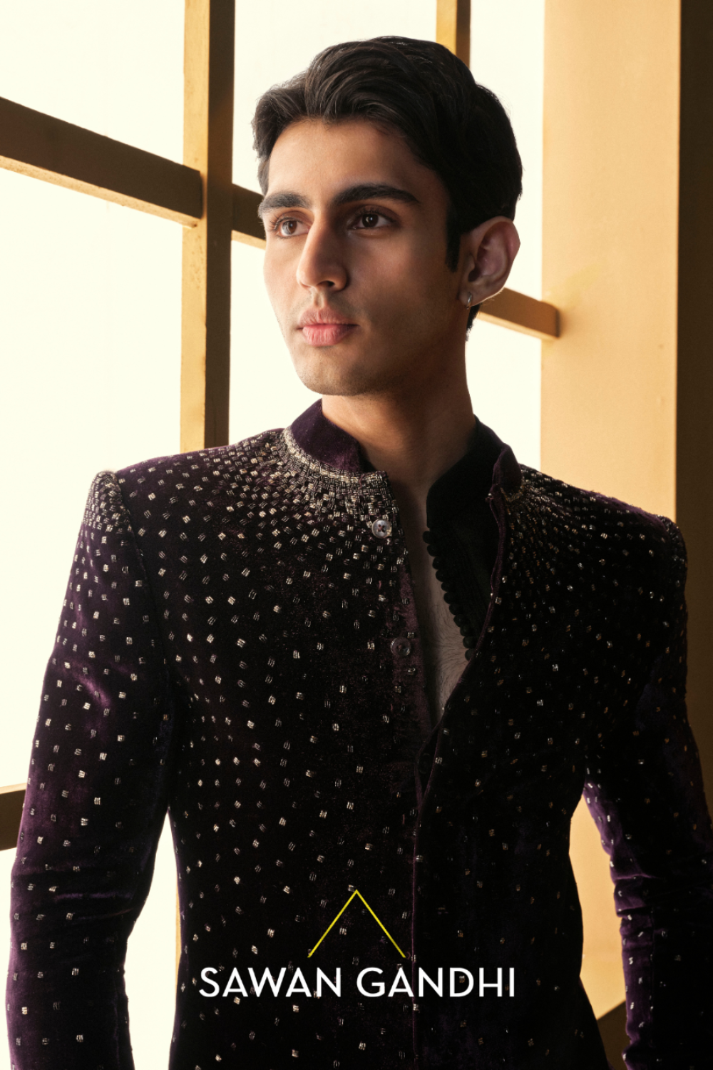 Wine cutdana bandhgala