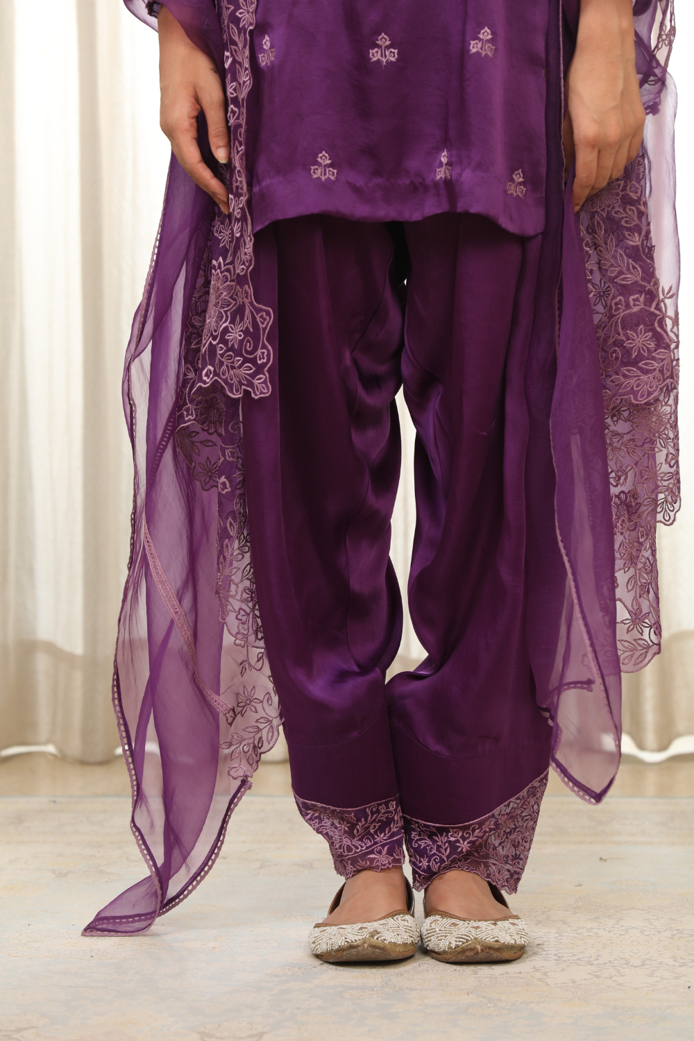 Purple Kurta Set