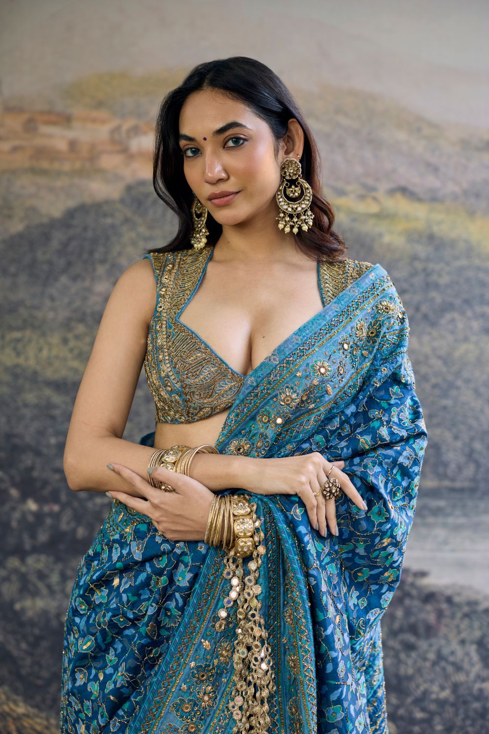Neelambari Saree Set