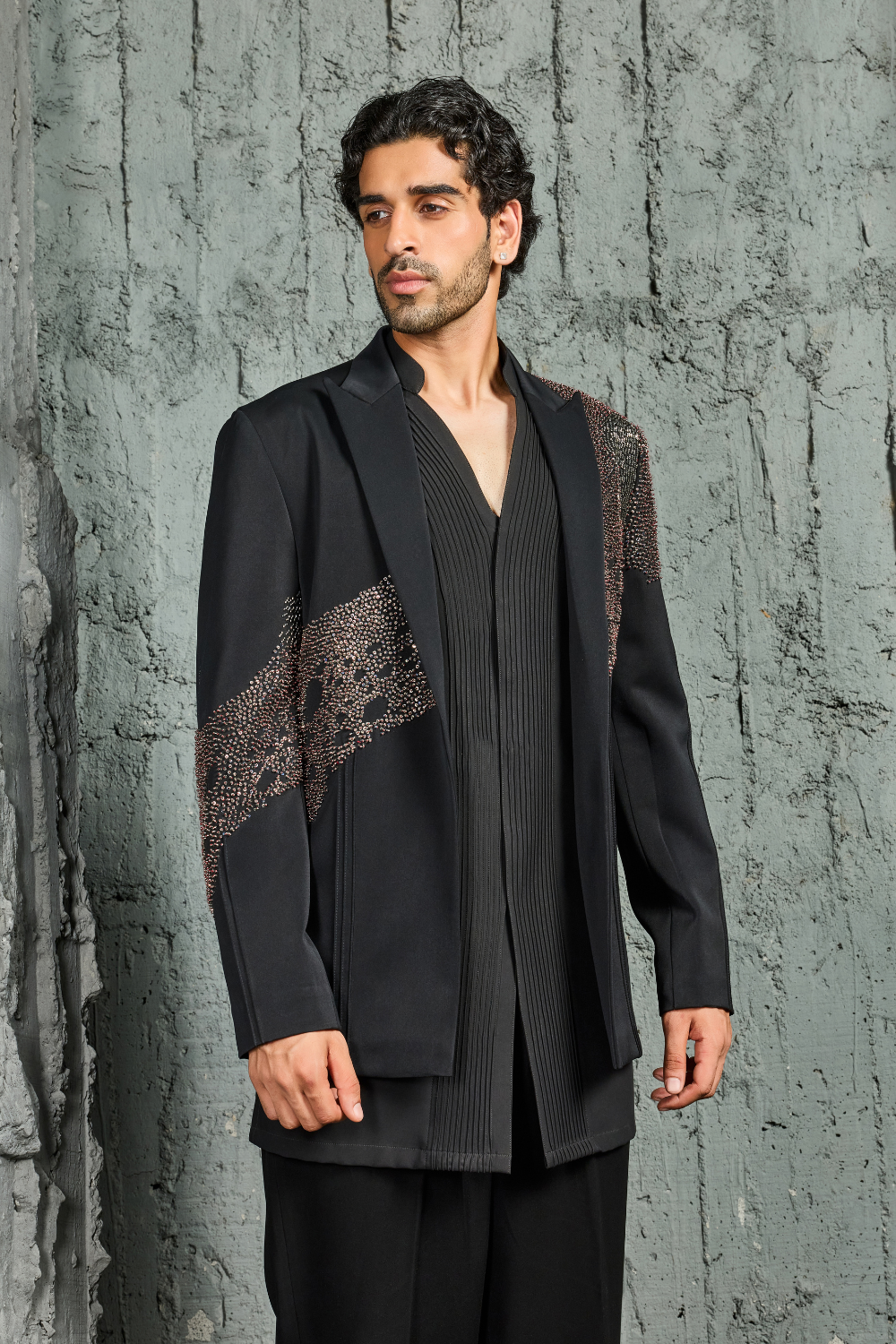 Noir Contemporary Jacket Set