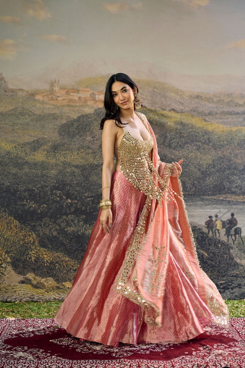 Gulbahar Mirror Sharara Set
