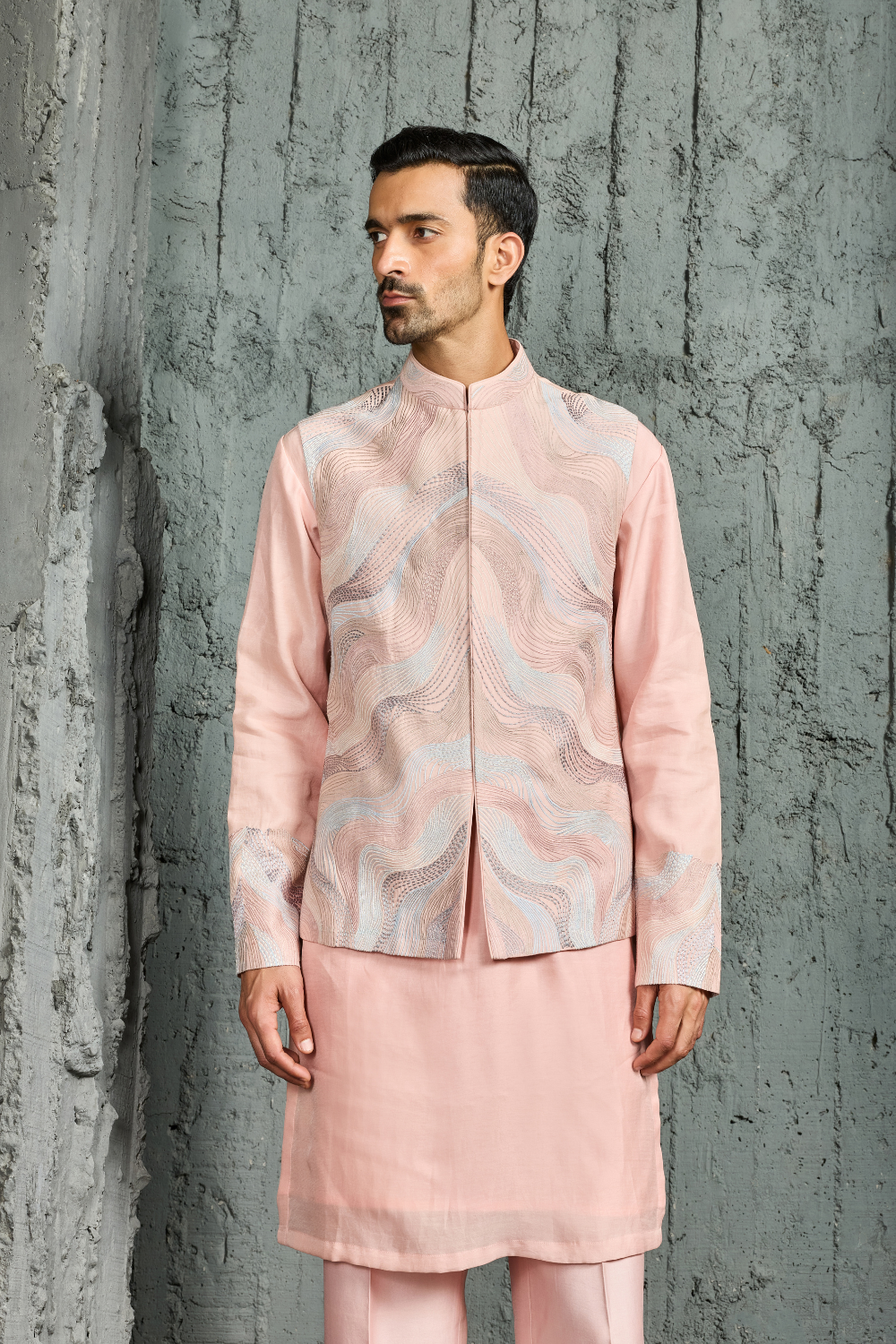 Blush Opulence Waistcoat Set
