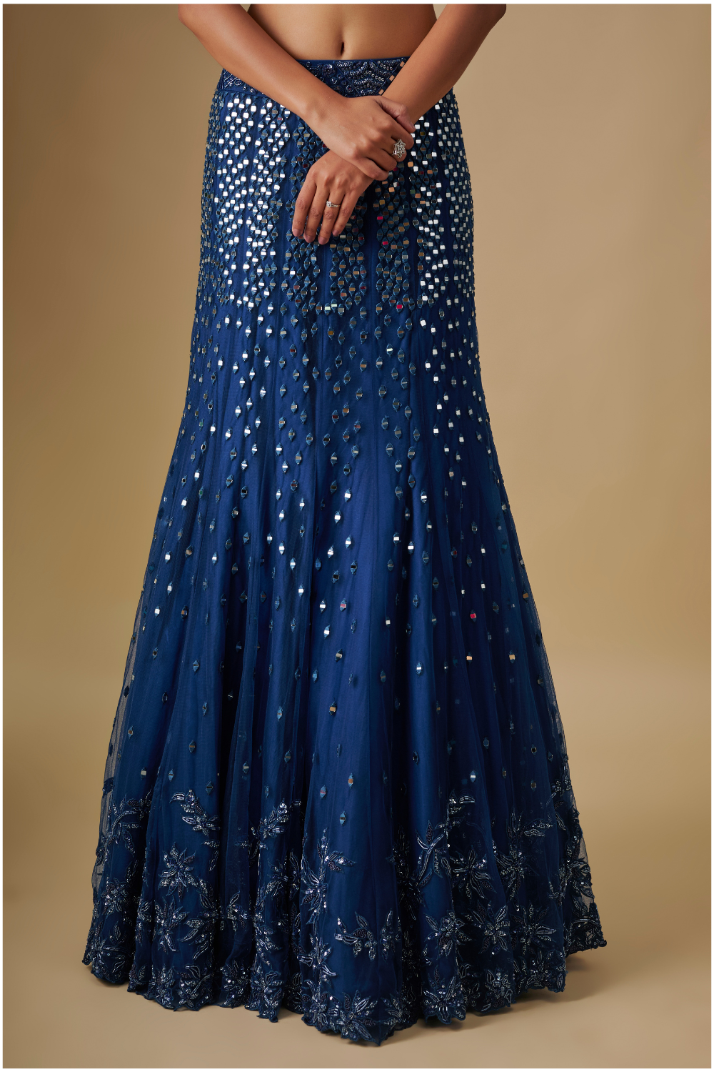 Azure- Electric blue Lehenga With blouse and dupatta