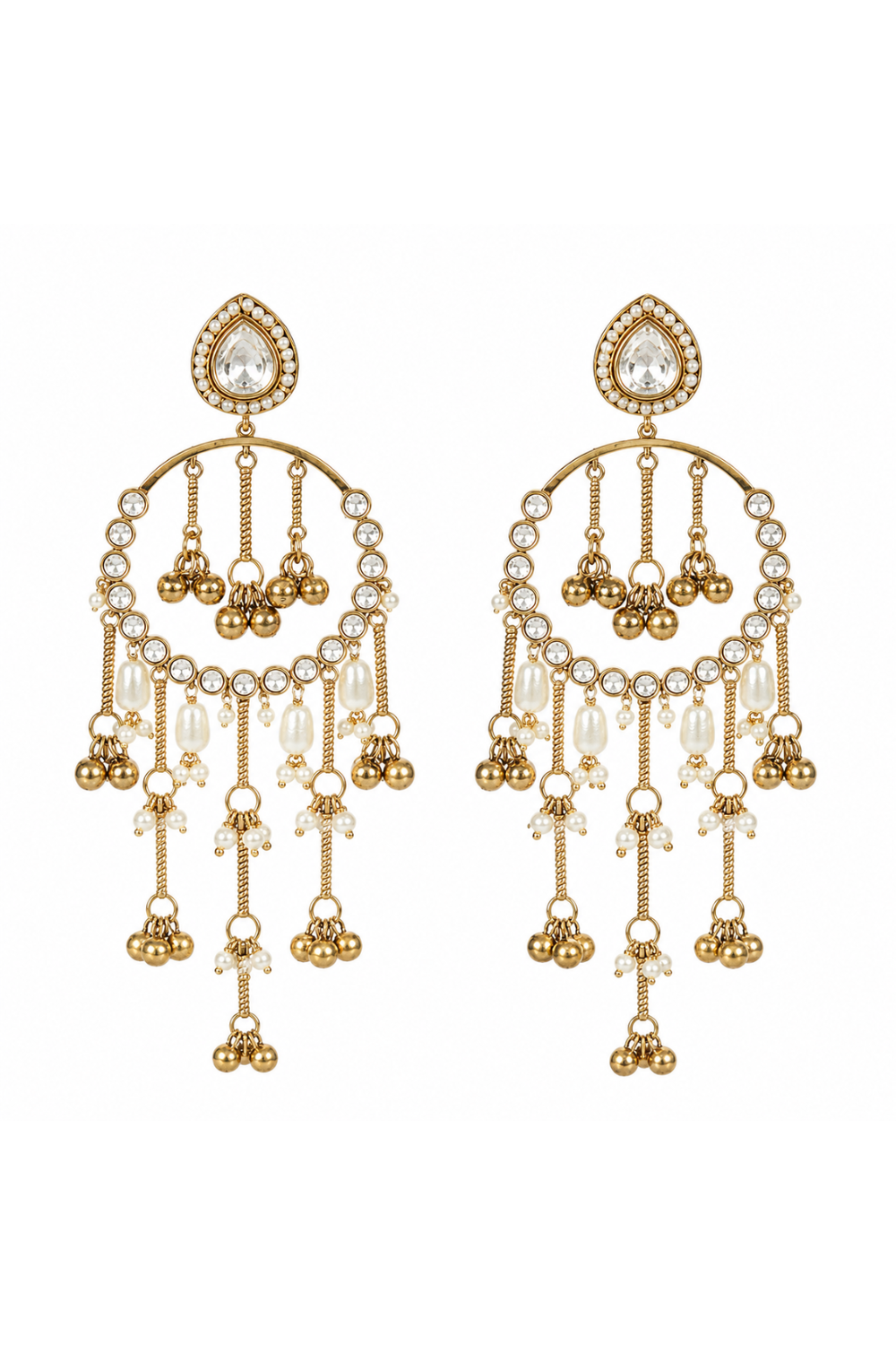 Kundan Tassel Earrings