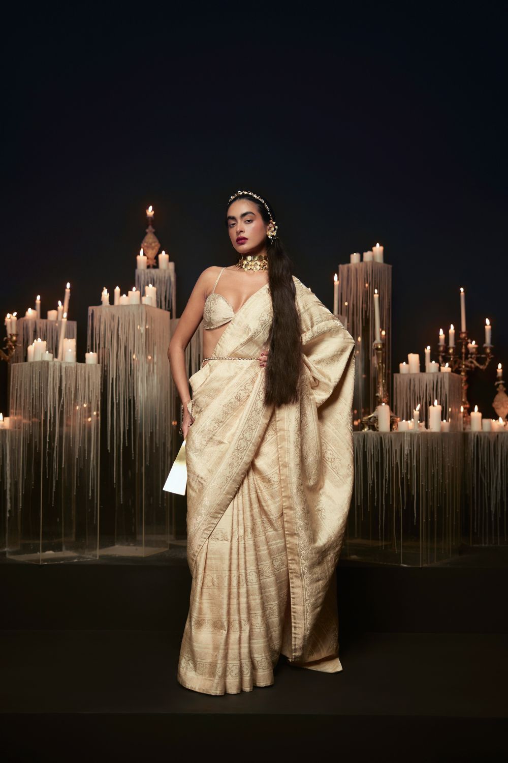 I do Saree in Beige