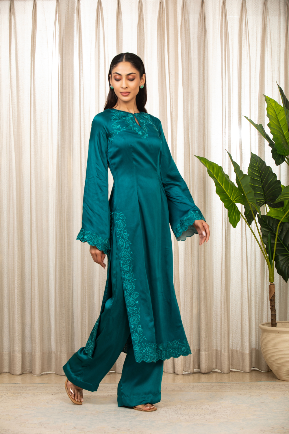 Teal Richa Long Set
