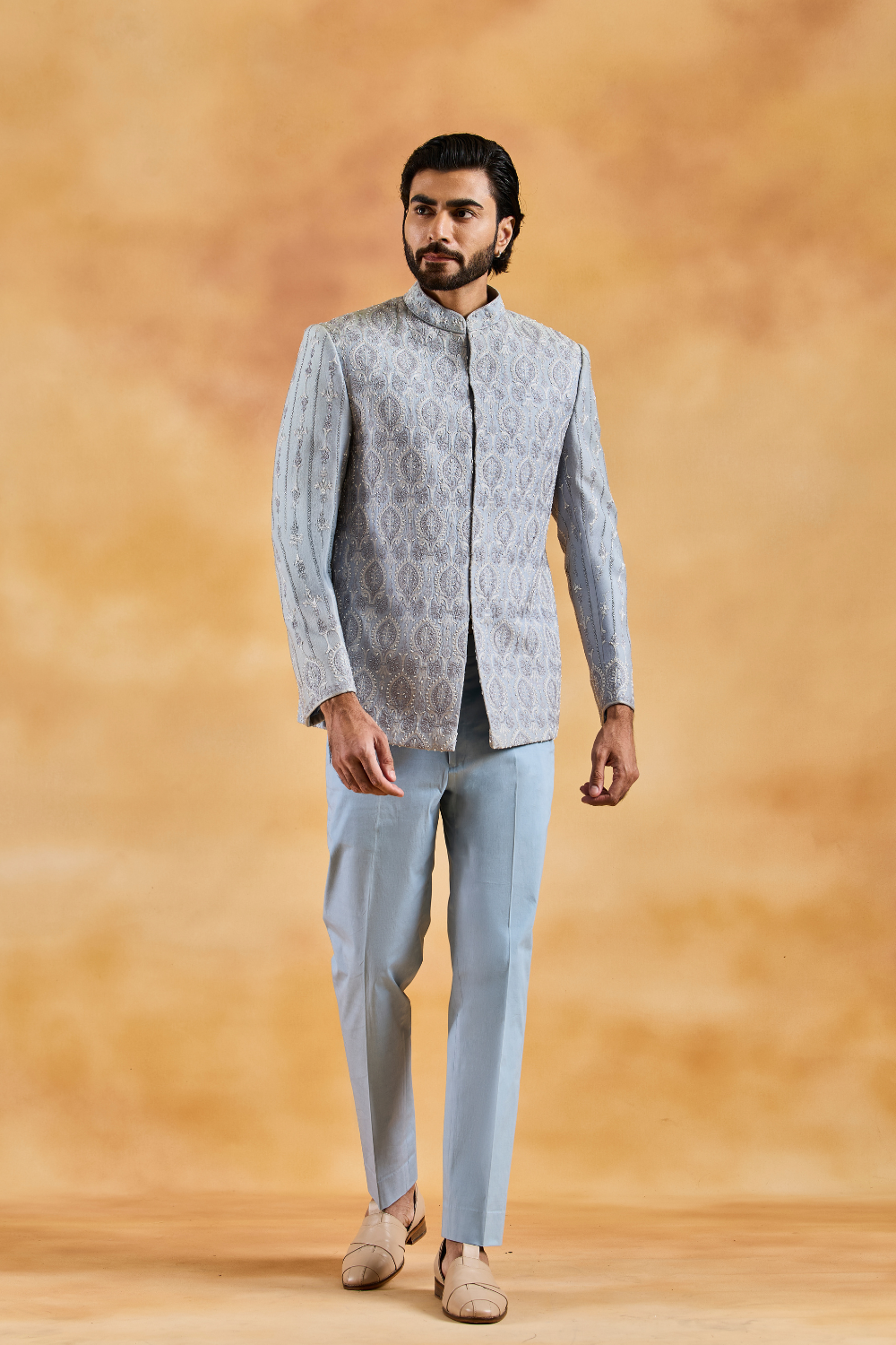 Powder Blue Jodhpuri Suit Set