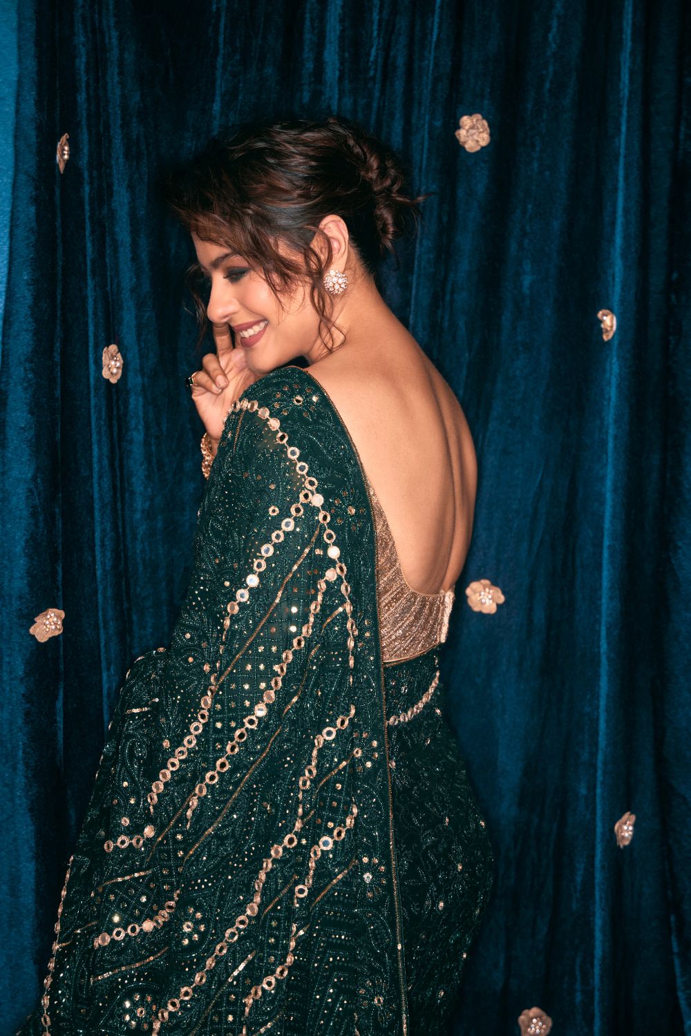 Kajol in Vanamala Saree Set