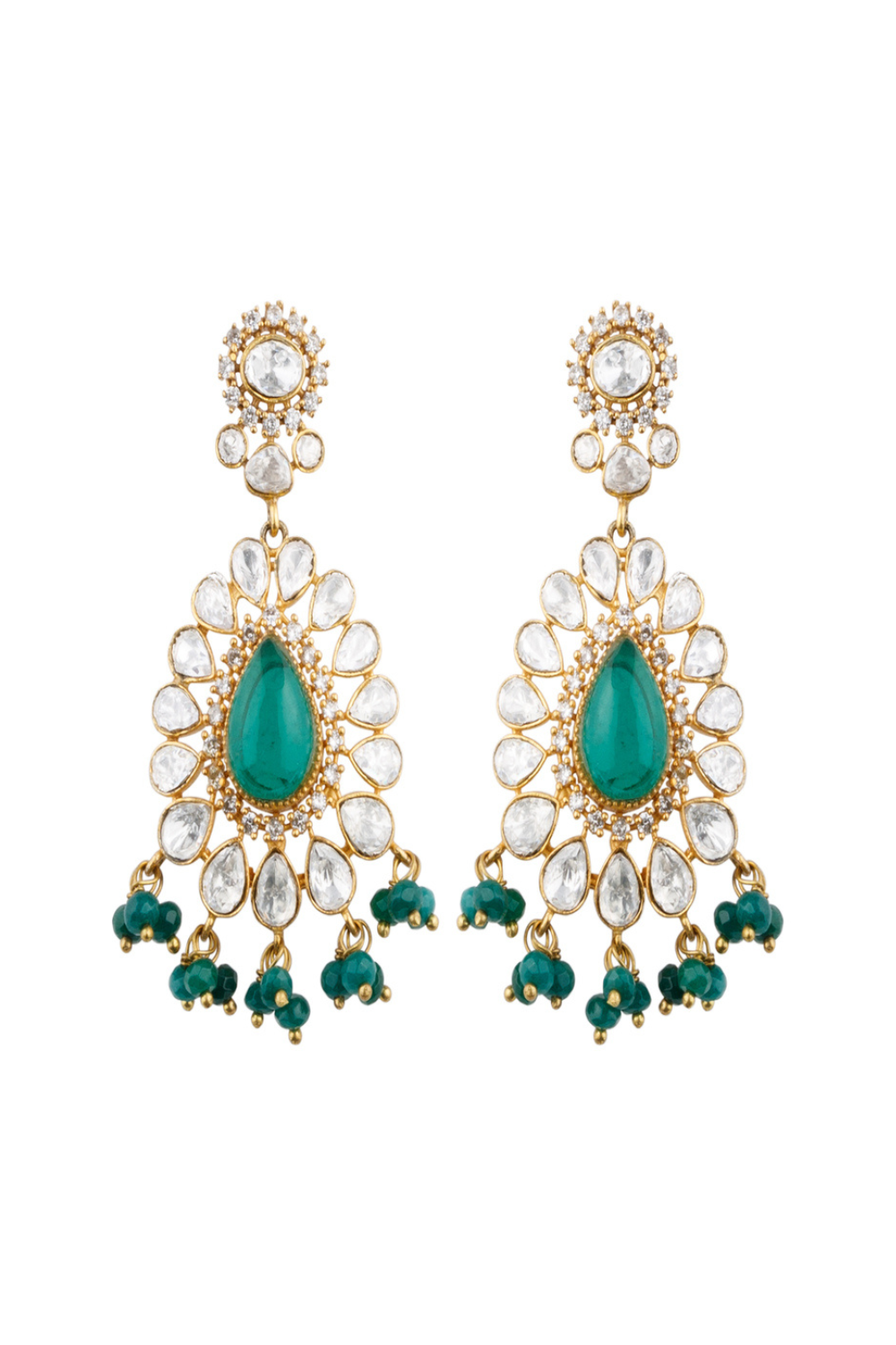 Emerald Elegance Polki Choker Set