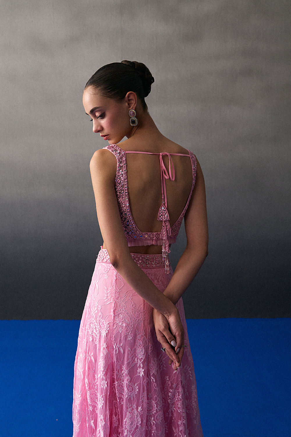 Pink Chentilly Lehenga Set